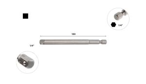 Ceta Lokma Adaptörü 1/4'' - 1/4'' x 100mm BT/7018