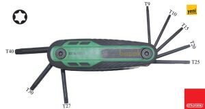 Ceta Form 8'li Çakı Tip Torx Allen Seti T9-T40 K99-F3