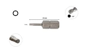 Ceta Form 10 x 25 mm Bits Allen (Alyan) Uç CB/1810