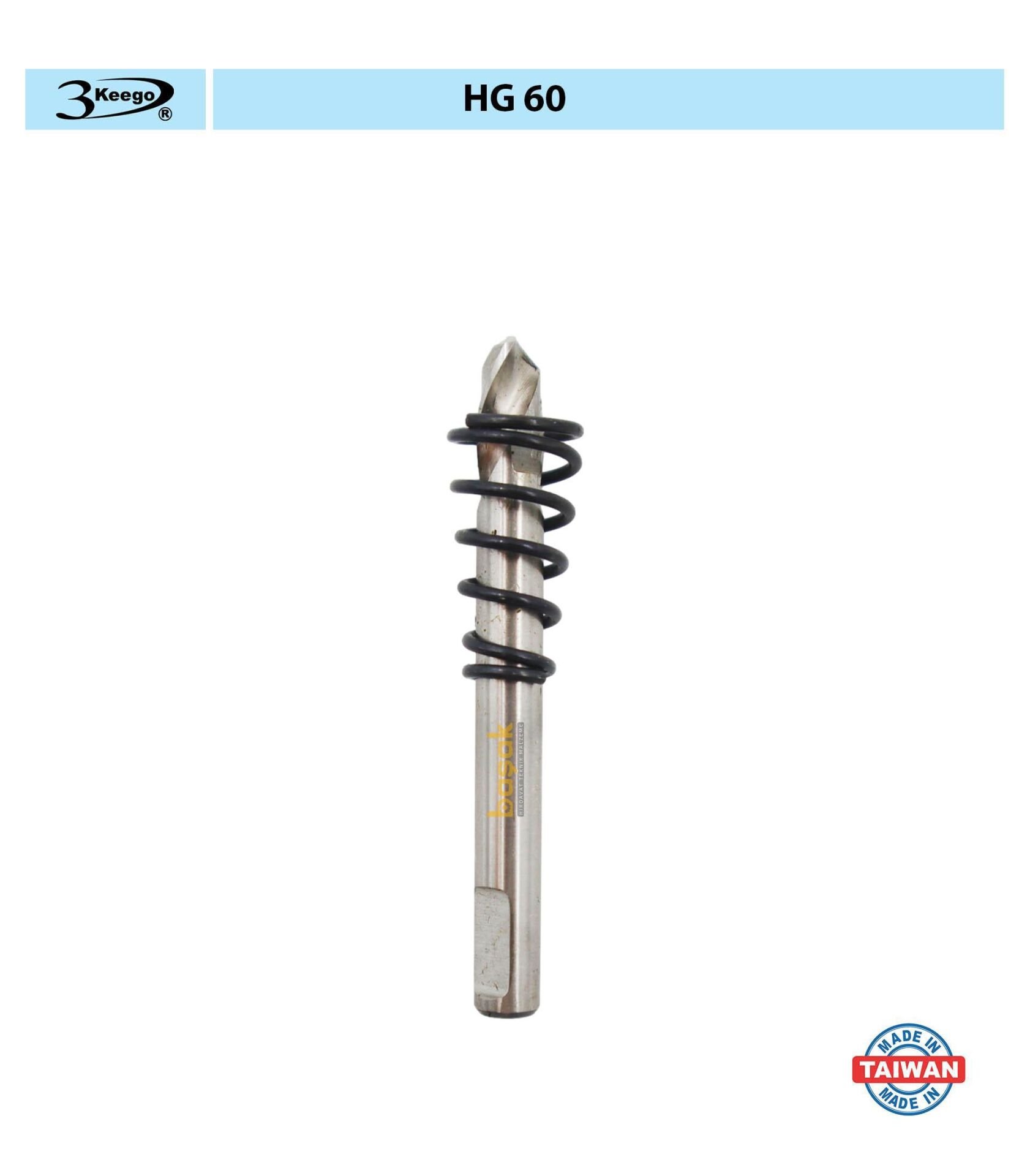 3Keego 10x60 mm HG60 25-60 mm TCT Panç Merkezleme Ucu Yaylı