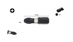 Ceta Form PH3 x 25 mm Darbeli Yıldız Bits Uç CB/253TM