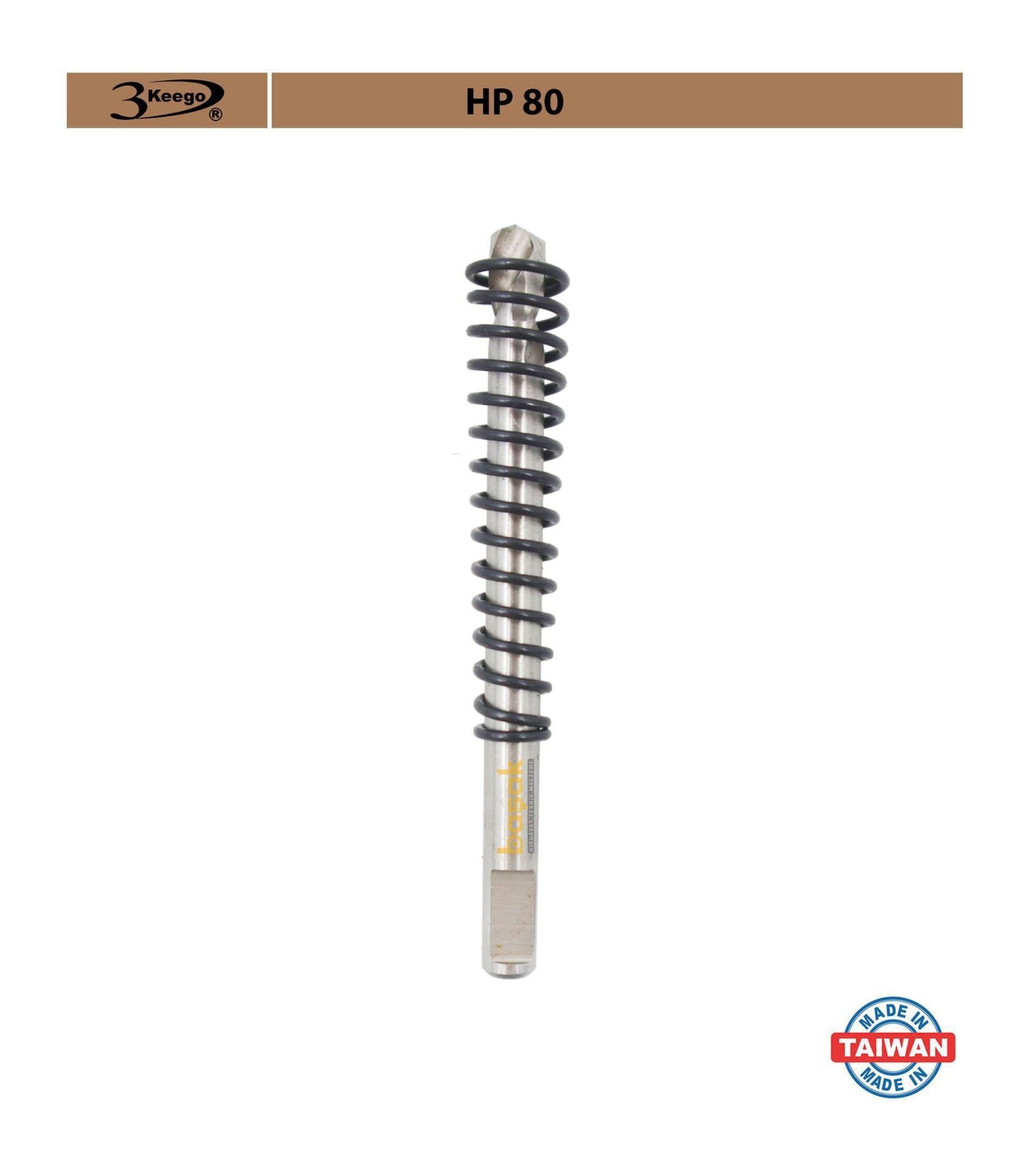 3Keego 10x80 mm HP80 25-60 mm TCT Panç Merkezleme Ucu Yaylı