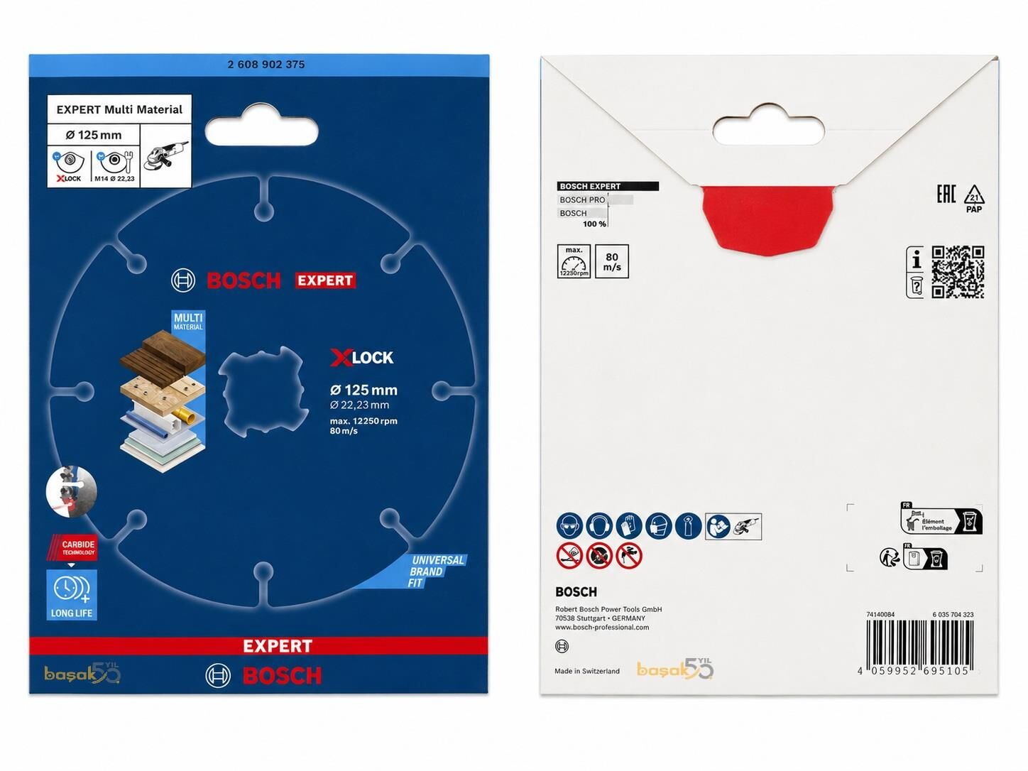 Bosch Expert 125 mm X-Lock Ahşap ve Çok Amaçlı Kesme Diski