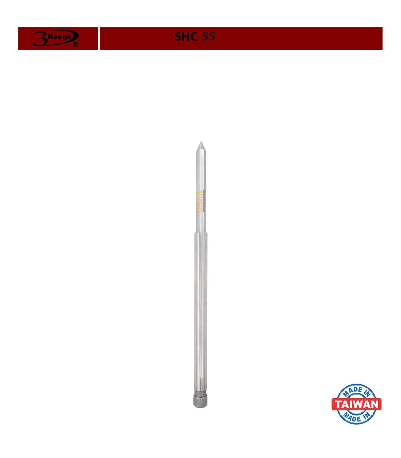 3Keego 4,75x100 mm Merkezleme Pimi SHC55 12-13 mm Manyetik Uçlara