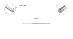 3Keego 4,75x100 mm Merkezleme Pimi SHC55 12-13 mm Manyetik Uçlara