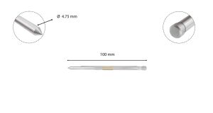 3Keego 4,75x100 mm Merkezleme Pimi SHC55 12-13 mm Manyetik Uçlara