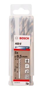Bosch HSS-G 9,5 mm 5'li Taşlanmış Metal Matkap Ucu 2608595076