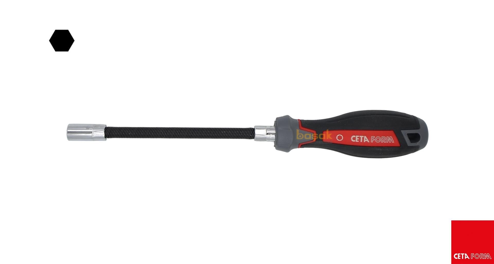 Ceta Form 8 mm Bükülebilir Süngülü Lokma Tornavida F21-080-150