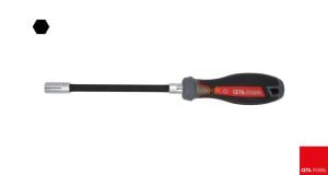 Ceta Form 8 mm Bükülebilir Süngülü Lokma Tornavida F21-080-150