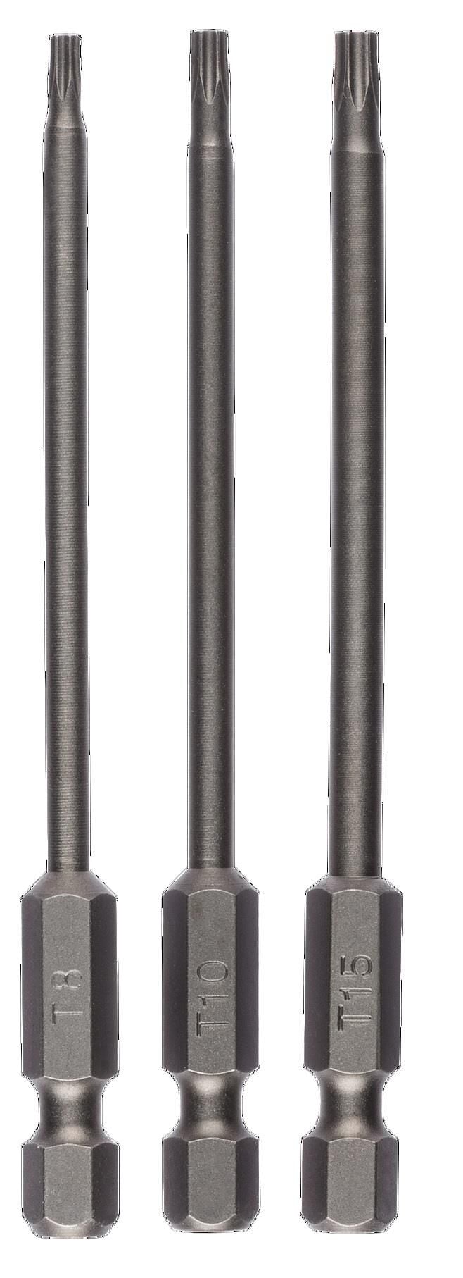 Bosch Torx Bits Ucu Seti T8 / T10 / T15 x 89 mm 3'lü 2609255971