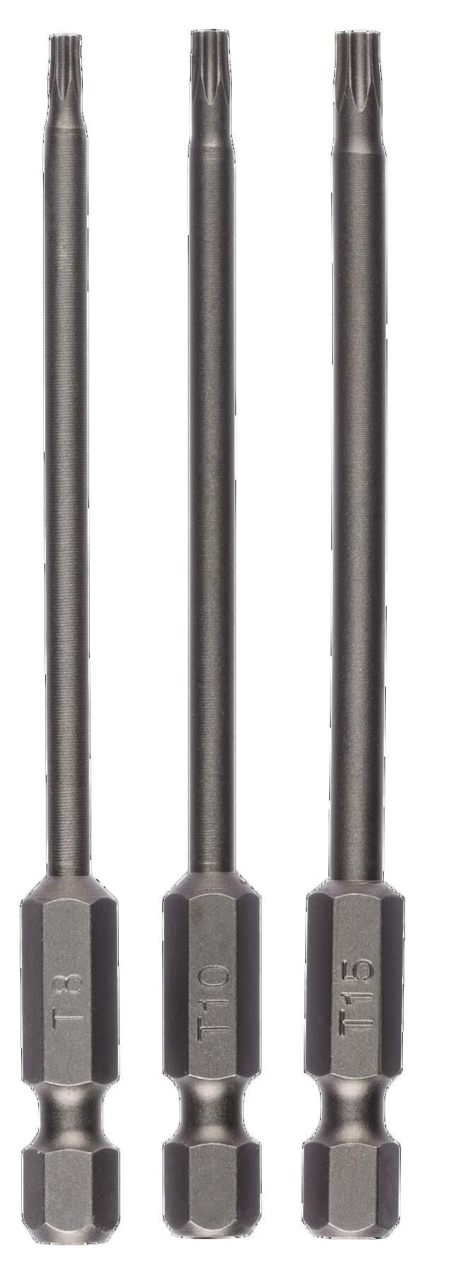 Bosch Torx Bits Ucu Seti T8 / T10 / T15 x 89 mm 3'lü 2609255971