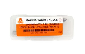 MTE UNC 1/4 x 20 Diş El Kılavuzu 3’lü HSS DIN 351