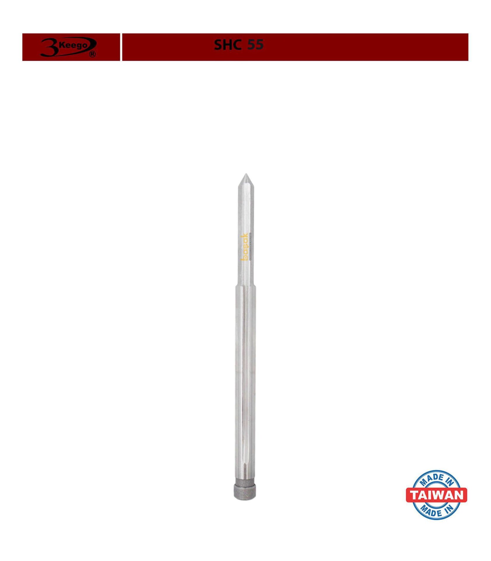 3Keego 6,35x100 mm Merkezleme Pimi SHC55 14-70 mm Manyetik Uçlara