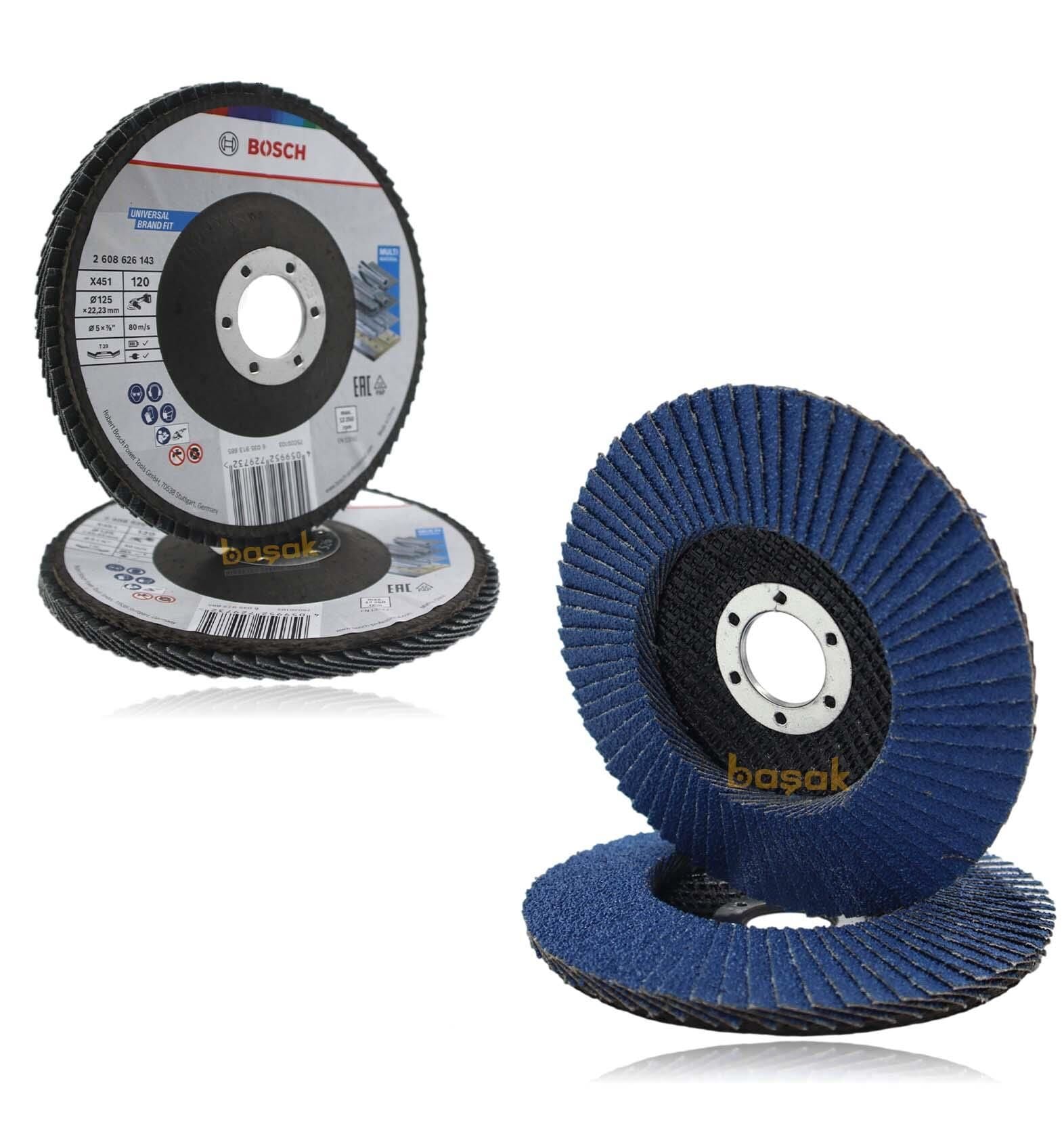 Bosch X451 Flap Disk 125 mm 120 Kum Metal ve Paslanmaz 2608626143