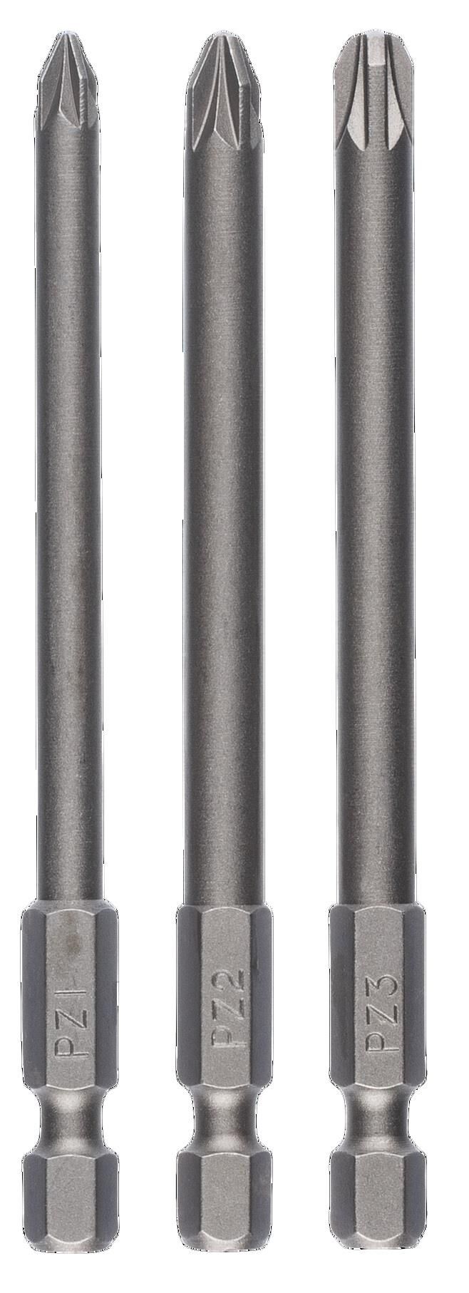 Yıldız Bits Uç Seti PZ1/2/3x89 mm 3'lü 2609255969 Bosch