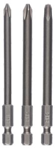 Yıldız Vidalama Ucu Seti PH1/2/3x89 mm 3'lü 2609255966 Bosch