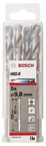 Bosch HSS-G 9,8x133 mm Metal Matkap Ucu 5'li Paket 2608595338