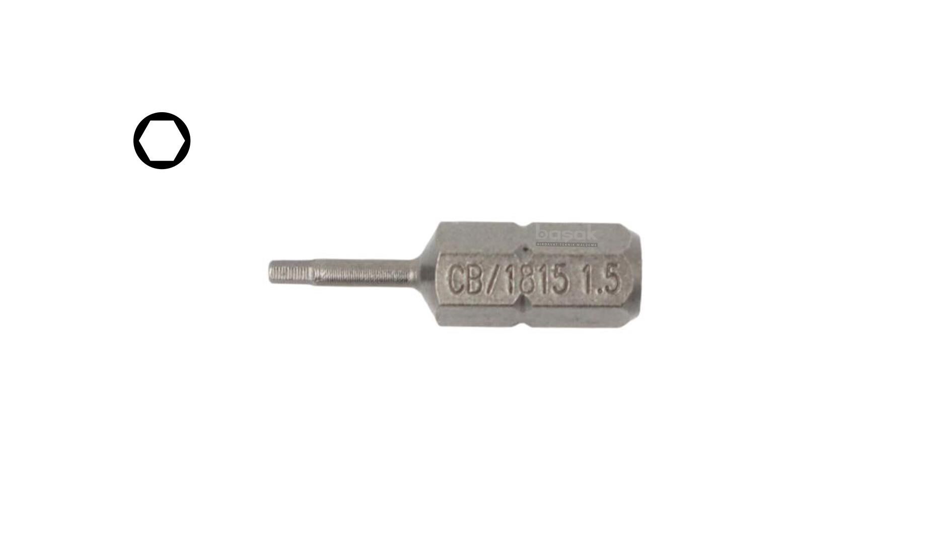 Ceta Form 1,5 mm Bits Allen (Alyan) Uç 25 mm CB/1815