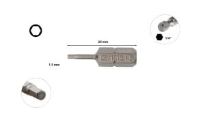 Ceta Form 1,5 mm Bits Allen (Alyan) Uç 25 mm CB/1815