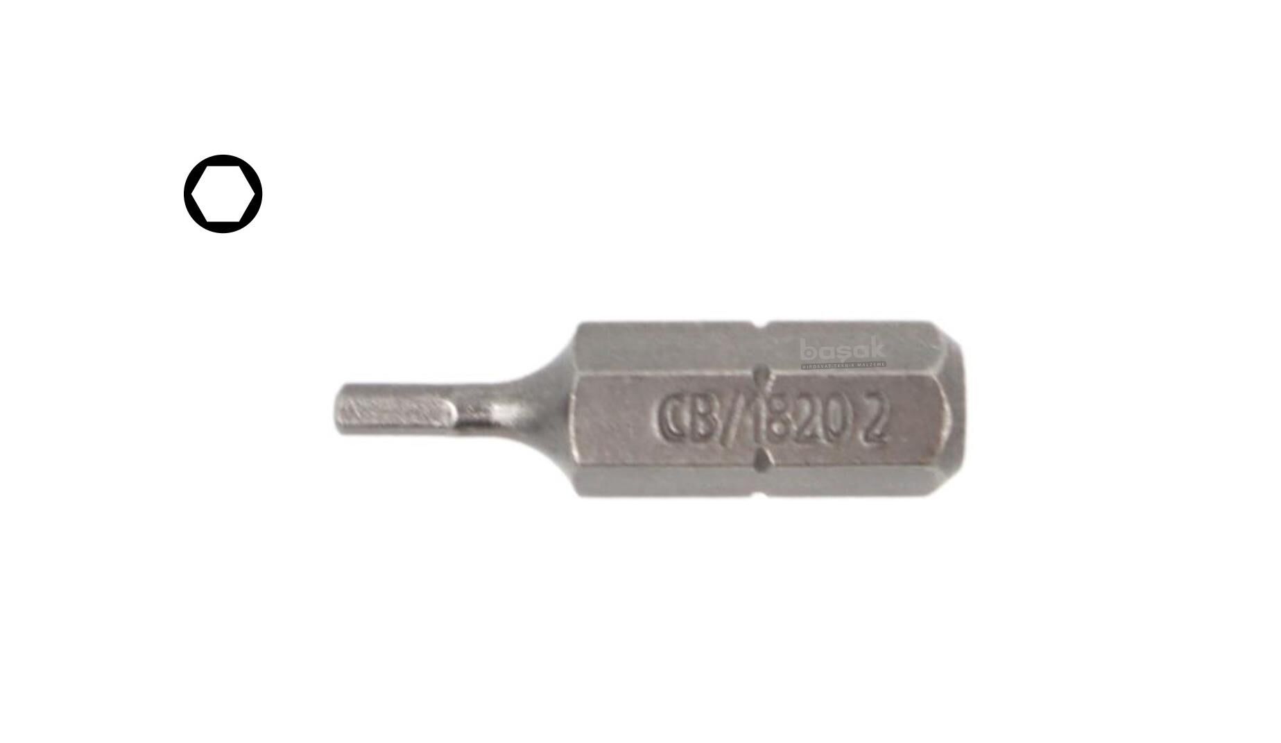 Ceta Form 2 x 25 mm Bits Allen (Alyan) Uç CB/1820