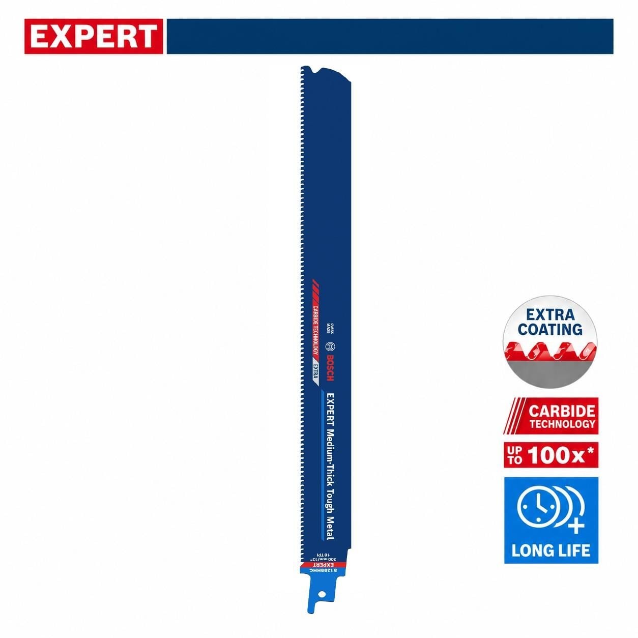 Bosch Expert S 1255 HHC 3-8 mm Metal İçin 300 mm Panter Testere 1'li 2608902326