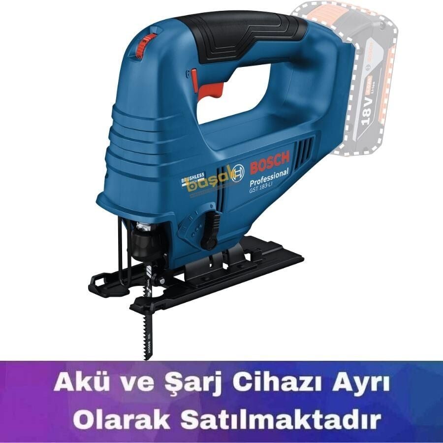 Bosch GST 183-LI Akülü Dekupaj Makinesi (Akü ve Şarj Yoktur) 06015B7020
