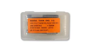 MTE UNC 9/16 x 12 Diş El Kılavuzu 3’lü HSS DIN 351