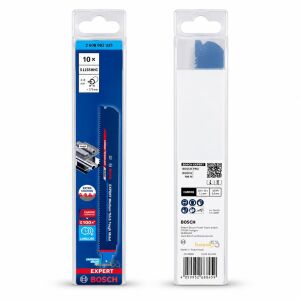 Bosch Expert S 1155 HHC 3-8 mm Metal İçin 225 mm Panter Testere 10'lu 2608902325