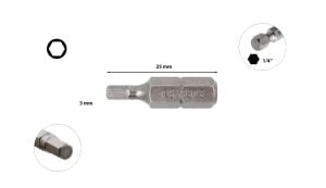 Ceta Form 3 x 25 mm Bits Allen (Alyan) Uç CB/1830