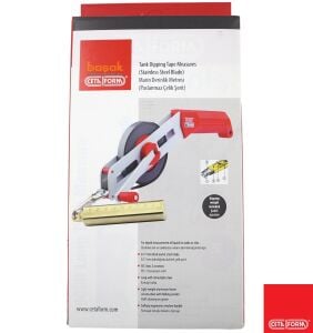 Ceta Form 29120 20 metre Marin Derinlik Metresi Paslanmaz Çelik Şerit