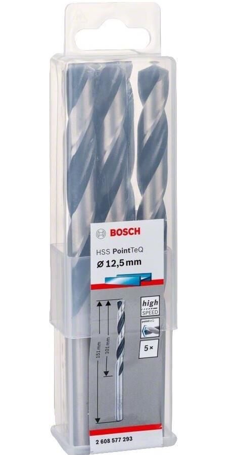 Bosch HSS PointeQ 12.5 mm 5'li Metal Matkap Ucu 2608577293