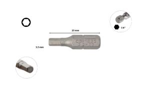 Ceta Form 3,5 x 25 mm Bits Allen (Alyan) Uç CB/1835