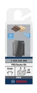 Bosch Standard W Çift Oluk Düz Freze 8*16*51mm 2608628388