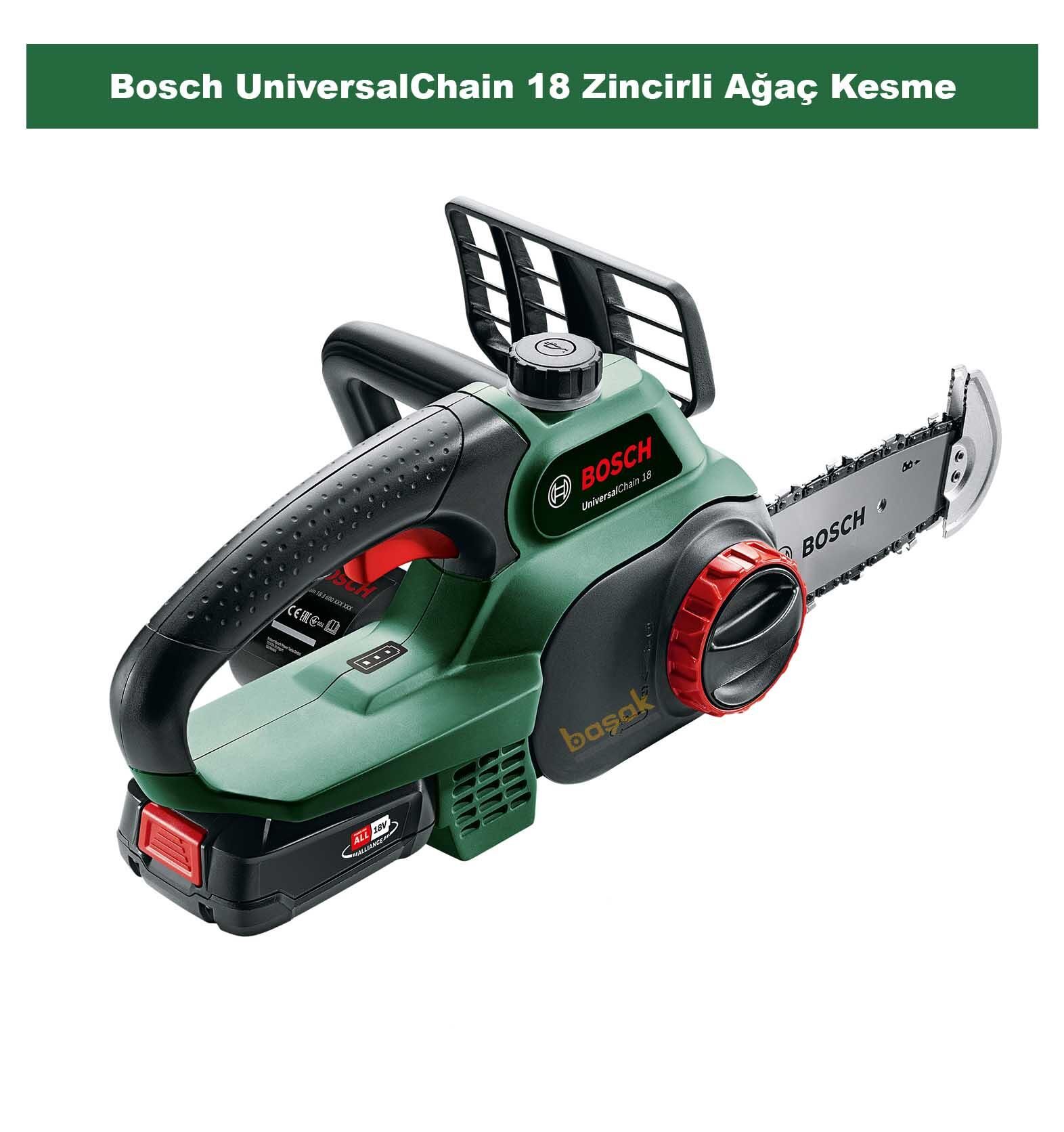 Bosch UniversalChain 18 1x2,5 Ah Akülü Zincirli Ağaç Kesme 06008B8000