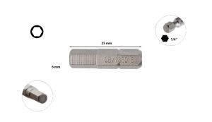 Ceta Form 6 x 25 mm Bits Allen (Alyan) Uç CB/1860