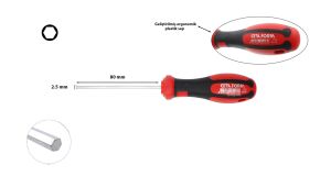 Ceta Form 2,5 mm Allen Uçlu Tornavida F22-025-080