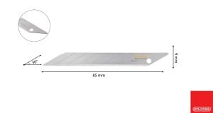 Ceta Form 30° 9 mm Maket Bıçağı Yedeği 10'lu J46-R/30