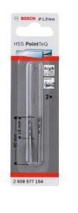 Bosch HSS PointeQ 1,5 mm 2'li Metal Matkap Ucu 2608577154