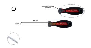 Ceta Form 2 mm Topbaşlı Allen Uçlu Tornavida F23-020-100