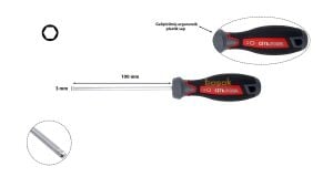 Ceta Form 3 mm Topbaşlı Allen Uçlu Tornavida F23-030-100