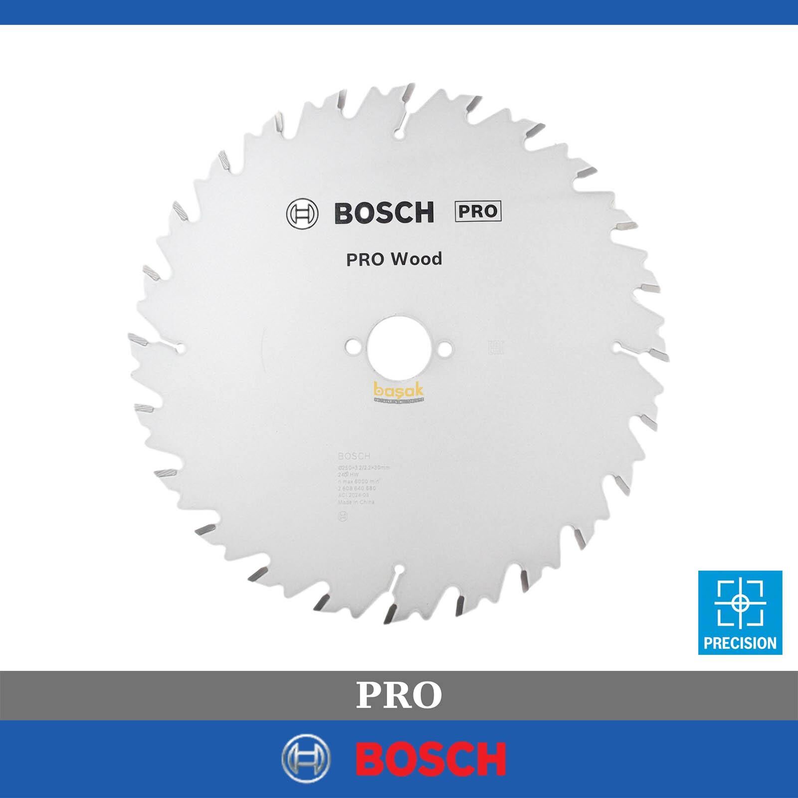 Bosch Pro 250x30 mm 24 Diş Ahşap Daire Testere Bıçağı 2608640680