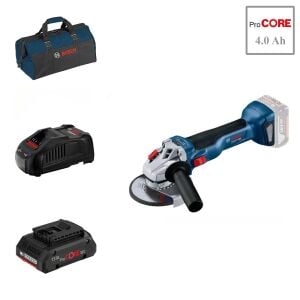 Bosch GWS 18V-10 1x4 Ah ProCORE Akülü Taşlama 125 mm Bez Çantalı