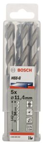 Bosch HSS-G 11,4x142 mm Metal Matkap Ucu 5'li Paket 2608585533