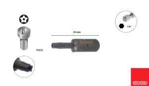 Ceta Form  IPR 20 x 25 mm 5 Köşe Delikli Torx Bits Uç CB/808IPR