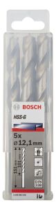 Bosch HSS-G 12,1 mm 5'li Taşlanmış Metal Matkap Ucu 2608585538