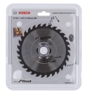 Bosch 140*20 mm 30 Diş Akülü Makineler için Ahşap Testere Bıçağı 2608844565