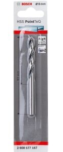 Bosch HSS 6 mm 1'li PointeQ Metal Matkap Ucu 2608577167