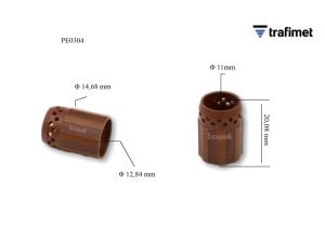 PE0304P Plazma Kesim Difüzör Vespel (Powermax 45) (220670)