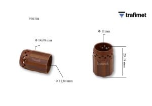 PE0304P Plazma Kesim Difüzör Vespel (Powermax 45) (220670)