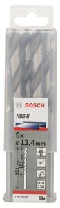 Bosch HSS-G 12,4 mm 5'li Taşlanmış Metal Matkap Ucu 2608585541